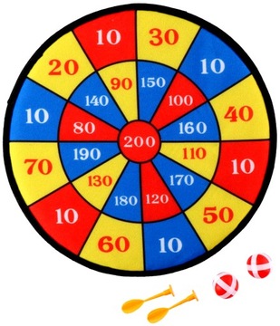 ЩИТ ДЛЯ ДАРТСОВ С ЗАЧЕТОМ ПО МИШЕНИ ДЛЯ ДРОТИКОВ НА ЗАЛИПКЕ