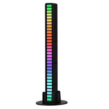 Ledy USB Reakcja na dźwięk akumulator NEON RGB LED 32 diody