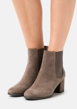 Anna Field LEATHER Botki Szare na Obcasie 41 1AAE