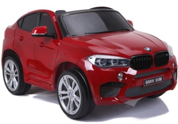Авто на акумуляторі Нове BMW X6M SUV Вогні LED MP3 Червоні Лаковані