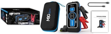 Мощный аккумулятор Jump Starter Booster 59,2 Втч Powerbank 16 000 мАч QC3.0 LED