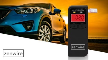 Профессиональный электрохимический алкотестер Zenwire F4, калибровка, 24 м, 5 шт.