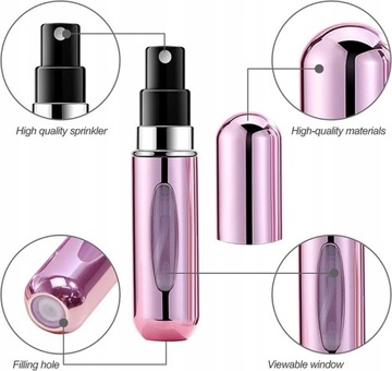 4 шт. флакон для духов, флакон с распылителем, 5 мл, дорожный распылитель