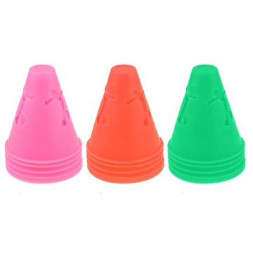 5 штук пустых розовых конусов для слалома