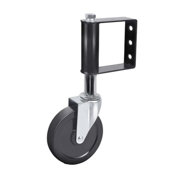 Gate Caster Wheel for Yard Fence for Metal Swing Gate Frames 4inch Black