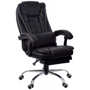 Regulowany fotel biurowy FBK004W podnóżek