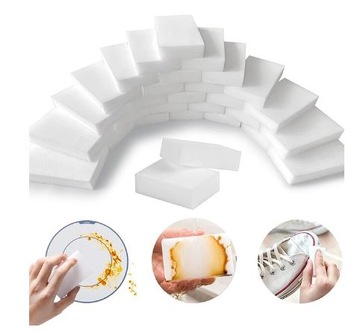 50X MAGICZNA GĄBKA MAGICZNE GĄBKI do czyszczenia BRUDU GRUBE 2 cm 50 sztuk