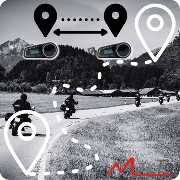 МОТОЦИКЛНЫЙ ИНТЕРКОМ MaxTo M2C на 6 мото ПОЛЬСКИЙ LECTOR 1000 МЕТРОВ