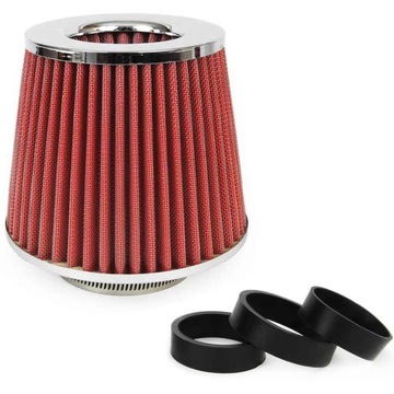 STOŻKOWY FILTR POWIETRZA SPORTOWY DUŻY STOŻEK TUNING +3 REDUKCJE ADAPTERY