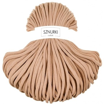 Sznurek do makramy pleciony gruby Sznurki Outlet 9mm 100m BISZKOPTOWY