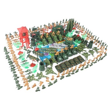 Zestaw 289 2-calowych figurek armii z pojazdami myśliwskimi WW