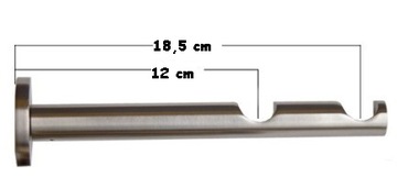 MRC: ПРЯМОЙ ДВОЙНОЙ КРОНШТЕЙН 25/19 мм ХРОМ