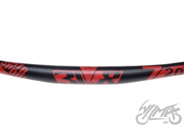 ВЕЛОСИПЕДНЫЙ РУЛЬ ИЗОГНУТЫЙ ALU 31.8/720 КРАСНЫЙ