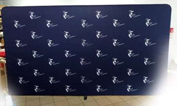 Текстильная рекламная стена 400х230см Print Design, односторонняя