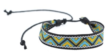 Bransoletka boho styl etniczny haft szerokość 14mm