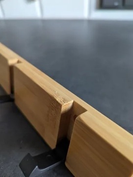 Wieszak drewniany ścienny Skandynawia 4 haczyki