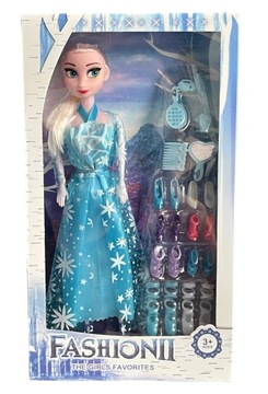 LALKA ELZA + AKCESORIA KRAINA LODU ANNA OLAF ELSA LALECZKA