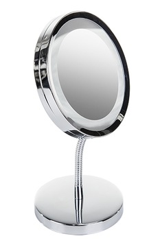 Зеркало Adler AD 2159 LED с подсветкой, стоящее на косметической ножке