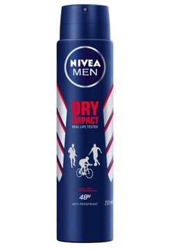 NIVEA MEN DRY IMPACT 48h Dezodorant 200 ml Antyperspirant Spray