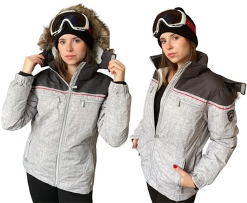DAMSKA KURTKA NARCIARSKA ZIMOWA SNOWBOARDOWA OCIEPLANA MEMBRANA 20.000 r. S