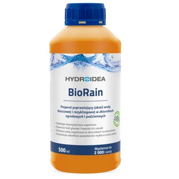 ŚRODEK do KLAROWANIA WODY deszczowej Hydroidea BioRain BIO DESZCZÓWKA 0,5L
