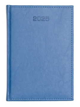 KALENDARZ A4 TYGODNIOWY Z NOTESEM 2025 TERMINARZ NEBRASKA JASNONIEBIESKI