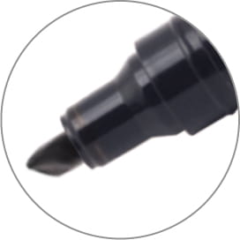 Перманентный маркер ТМП-02, скошенный кончик, КРАСНЫЙ