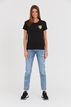 KENZO Czarny t-shirt WITH 'TIGER VARSITY' PRINT M