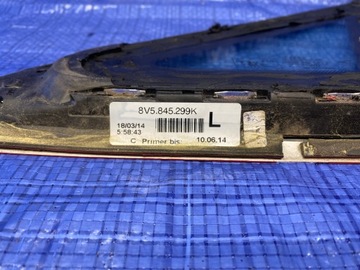 AUDI A3 8V SEDAN SKLO (OKNO) KAROSERIE LEVÝ ZADNÍ CHRÓM 8V5845299