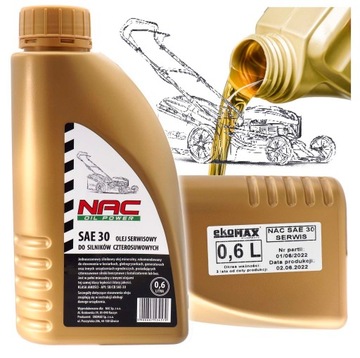 OLEJ DO KOSIARKI AGREGATU TRAKTORKA SAE30 0,6L NAC