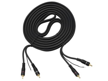 Kabel 2xRCA 10m + sterowanie Blow Car Audio do wzmacniacza