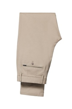 Spodnie Chino Slim Fit Jasnobeżowe z Bawełną Próchnik PM2 W42/L34