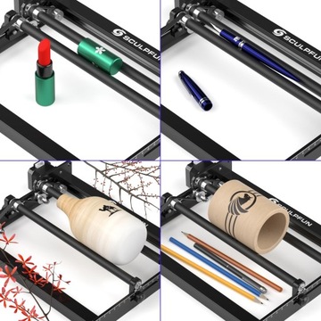 Лазерный гравировальный станок SCULPFUN S9 + вращающийся ролик