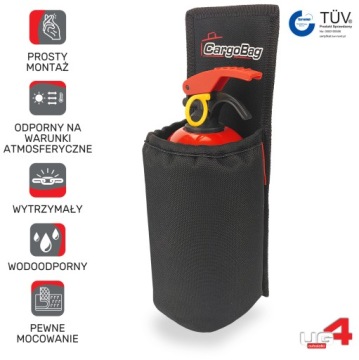 Автомобильный огнетушитель UG4 Premium с крышкой на липучке