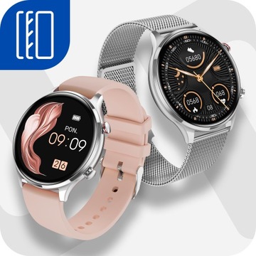 SMARTWATCH ЖЕНСКИЕ ЧАСЫ С ФУНКЦИЕЙ ВЫЗОВА СЕРДЕЧНЫЙ РИТМ АРТЕРИАЛЬНОЕ ДАВЛЕНИЕ ПОЛЬСКОЕ МЕНЮ