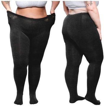 RAJSTOPY DAMSKIE OCIEPLANE GRUBE CIEPŁE PLUS SIZE ZIMOWE KRYJĄCE 2XL/3XL