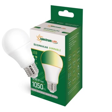 Żarówka LED GLS 12W ściemnialna E27 NW Spectrum