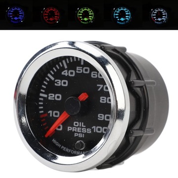 Манометр масла 52 мм 12 В 0-100PSI Манометр высокого давления масла TP
