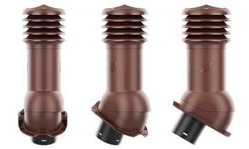 Вентиляционный дымоход HiVent fi 125 ТРАПЕЦИИ T18 РАЗНЫЕ ЦВЕТА