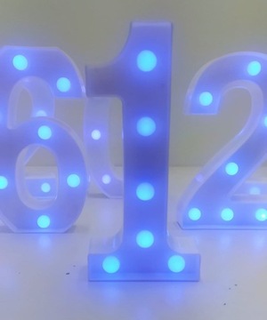 НОМЕР ЛАМПЫ СВЕТОДИОД ОСВЕЩЕНИЯ ЦИФРА 1 СИНИЙ