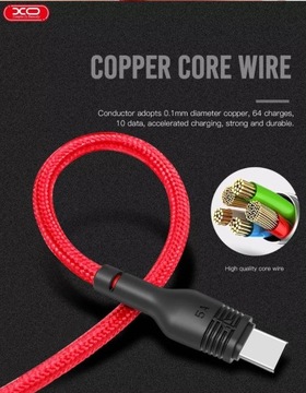 Kabel Przewód USB 3.1 typ C 1m Ładowarka USB-C