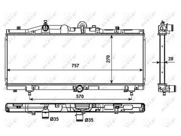 CHLADIČ VODY 53983 NRF