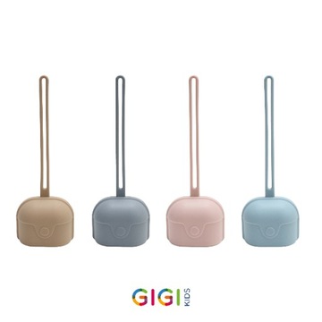 Силиконовый чехол для соски, контейнер, шарик, защита, подвеска, серый