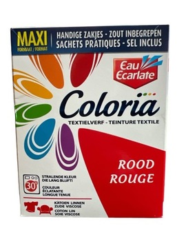 BARWNIK W PROSZKU DO UBRAŃ I TKANIN COLORIA OD Henkel CZERWONY 350g