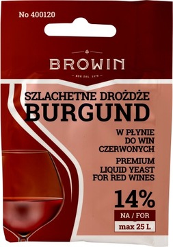 SZLACHETNE DROŻDŻE DO WINA CZERWONEGO Burgund
