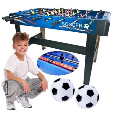 STÓŁ DO PIŁKARZYKÓW PIŁKARZYKI STOŁOWE GRA ZRĘCZNOŚCIOWA DLA DZIECI + PIŁKI