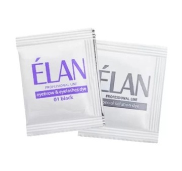 Elan farba do brwi BLACK + Aktywator saszetka
