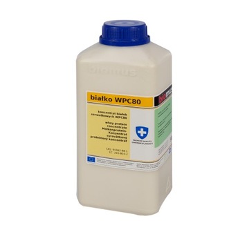 BIAŁKO serwatkowe WPC 80 PURE koncentrat czysty WPC80 500g BIOMUS
