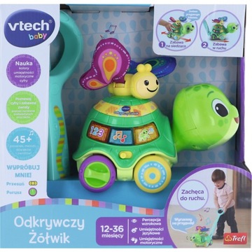 Интерактивная обучающая игрушка Vtech Interactive Discovery Pusher Turtle