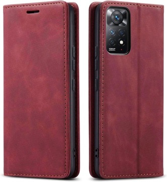 ЧЕХОЛ ИЗ МАГНИТНОЙ КОЖИ ОВЕЦЫ ДЛЯ XIAOMI REDMI ПРИМЕЧАНИЕ 11 PRO + СТЕКЛО